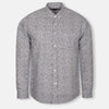 ZR Black & Blurr Flowers White Casual Shirt 10026