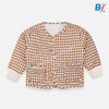 GTLM BR Box ZigZag Caramel & Cream Quilted 2 Piece Suit Set 10064