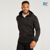 PCK Emprise Plain Black Zipper Fleece Hoodie 10066