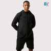 BM Embossed Logo Black Hoodie 10068