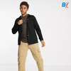 SS Double Pocket Black Full Sleeve Shirt 10095