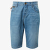 T&T Josh Light Blue Zip Pocket Denim Shorts