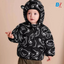 CN Allover Bears Black & White Puffer Jacket 10102