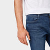 T&T Josh Dark Blue Regular Slim Denim Shorts