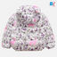 PTZZ Deer Print White Puffer Jacket 10112