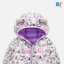 PTZZ Deer Print White Puffer Jacket 10112