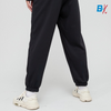 Code Front Plated Black Fleece Trouser 10128
