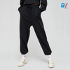 Code Front Plated Black Fleece Trouser 10128