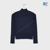 L&S Navy Blue High Neck Shirt 12822