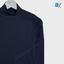L&S Navy Blue High Neck Shirt 10136