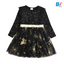 VKT Unicorn & Stars Black Full Sleeves Frock 10153