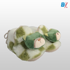 CN Bear Face Fluffy Warm Green Booties 10171