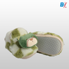 CN Bear Face Fluffy Warm Green Booties 10171