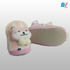 CN Stars & Bear Fluffy Warm Pink Booties 10177