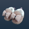 CN Bow Style Fluffy Warm Pink Booties 10181