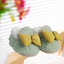 CN Bow Style Fluffy Warm Green Booties 10180