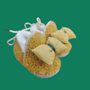 CN Bow Style Fluffy Warm Mustard Booties 10179