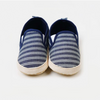 CN Tin White Stripes Blue Soft Bottom Booties 10326