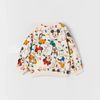 ZR Disney Characters Cream Fleece Sweatshirt 10337