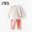 ZR Fruits Print White Terry Sweatshirt 10347