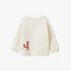 MNG Hello Adventure Fox White Terry Sweatshirt 10352