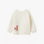 MNG Hello Adventure Fox White Terry Sweatshirt 10352
