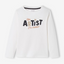 VRB Little Artist Full Sleeves White T shirt 10359