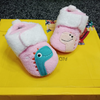 MPW Dino Aplic Pink Soft Bottom Warm Shoes 10363