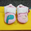 MPW Dino Aplic Pink Soft Bottom Warm Shoes 10363