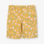 CRT Floral Print Mustard Cotton Shorts 9137