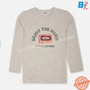 TAPL Enjoy The Music Beige Full Sleeves Grey T Shirt 10377