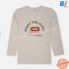 TAPL Enjoy The Music Beige Full Sleeves Grey T Shirt 10377