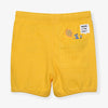 MO Back Stylish Pocket Mustard Shorts 9120