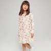 SSY Allover Cats Print Biscuit Brown Full Sleeves Terry Frock 10385