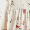 NM It All Over Butterflies Full Sleeves Beige Frock 10389