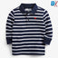 NXT White & Blue Strips Full Sleeves Polo Shirt 10393