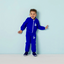 NK Jordan Royal Blue Zipper Track Suit 10396