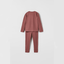 ZR Front Button Mulberry Thermal 2 Piece Set 10410