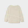 NME IT Hand Knit Flower Cream Sweater 10430