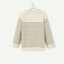 Tao Green Lines Beige Sweater 10436
