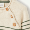 Tao Green Lines Beige Sweater 10436