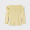 NME IT Shoulder Frill Shimmering Yellow Cardigan 10442
