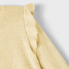 NME IT Shoulder Frill Shimmering Yellow Cardigan 10442