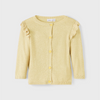 NME IT Shoulder Frill Shimmering Yellow Cardigan 10442