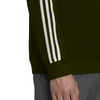 ADDS Embroided Logo3 Stripes Sports Fleece Olive Green Sweatshirt 10452