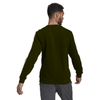 ADDS Embroided Logo3 Stripes Sports Fleece Olive Green Sweatshirt 10452