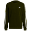 ADDS Embroided Logo3 Stripes Sports Fleece Olive Green Sweatshirt 10452