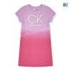 C K Sequin Gradient Shocking Pink Long Shirt 9336
