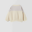 ZR Color Block Loose Style Cream Thermal Sweatshirt 10474