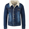 SM London Full Fur Blue Denim Jacket 10485